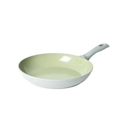 Imagen de Salter BW09278 Earth Sartén de 28cm Revestimiento Cerámico Antiadherente Saludable, Sin PFAS, Para Inducción, Aluminio, Huevos, Fácil Limpieza, PFOA/PTFE, Mango que no Calienta, Verde/Gris