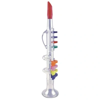 Imagen de Bontempi ChromeEcho Clarino Cromado Grande de 8 Notas para Melodías Brillantes y Estilo Elegante