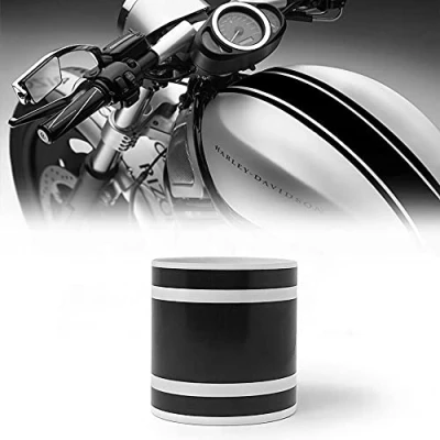 Imagen de 4R Quattroerre.it 10660 Tiras Adhesiva Bike Stripe Triple, Negro, 8 cm x 2 mt