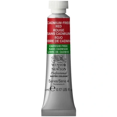 Imagen de Winsor &amp; Newton Acuarela Profesional Pintura De Acuarela, Alta Luminosidad, Resistente a la Luz, Calidad Archivo, Tubo 5ML, Color Rojo Libre Cadmio