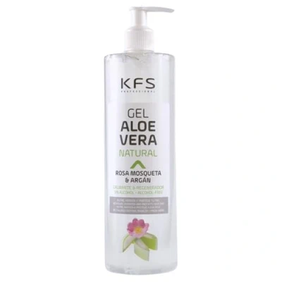 Imagen de Gel de aloe vera puro natural con aceite rosa mosqueta y argán 500 ml. Absorción inmediata agradable textura no grasa. Nutre, hidrata, refresca cuida tu piel. Excelente tras depilación
