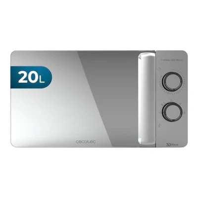 Imagen de Cecotec ProClean 3060 Mirror Microondas con revestimiento Ready2Clean para una mejor limpieza, tecnología 3DWave, 700 W, 20 l, color plateado