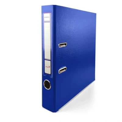 Imagen de Netuno 1x Ekobox archivadores color azul 2 anillas 5 cm A4 organizador estrecho de cartón para oficina estanterías carpetas escritorio despacho