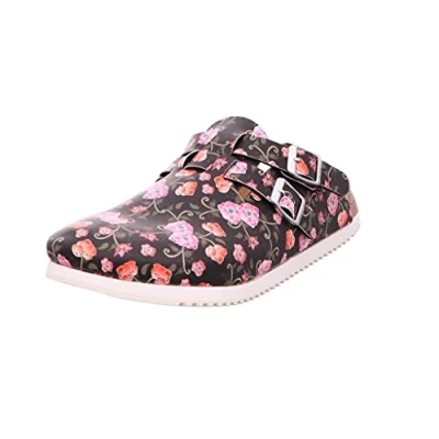Imagen de BIRKENSTOCK Kay SL Birko Flor Zuecos Estrechos para Mujer, Talla 37, Color Negro, 37 EU