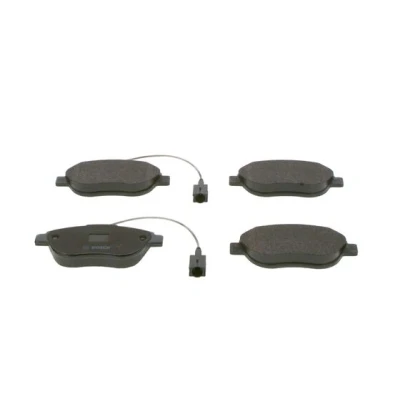 Imagen de BOSCH 0 986 494 464 Juego de pastillas freno Low Metallic con contacto avisador desgaste Chapa antichirridos, instrucciones montaje