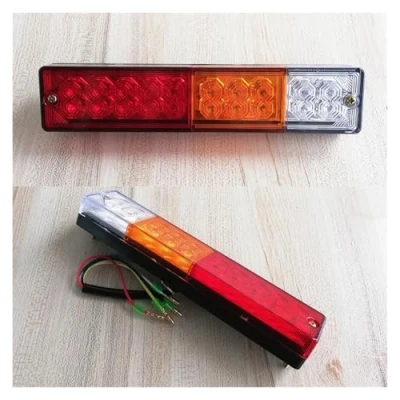 Imagen de RXRJSU Conjunto De Lámpara Trasera 2 x Luces traseras para cargadora, 12 V, 24 Carretilla elevadora, Faros Traseros Remolque, Tractor. PILOTO Trasero
