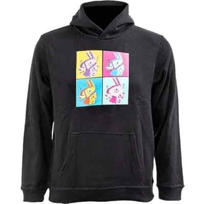Imagen de Fortnite Sudadera con capucha para niños, diseño de Lama Black, 176 cm, Negro , cm