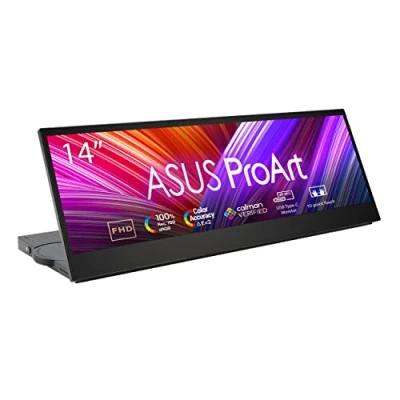 Imagen de ASUS ProArt Display PA147CDV Monitor de 14&quot; para creativos (32:9, IPS, Full HD, 100% sRGB/Rec.709, Calman, USB C, 10 puntos táctiles, MPP2.0, Dial, Panel control, compatible con Adobe)