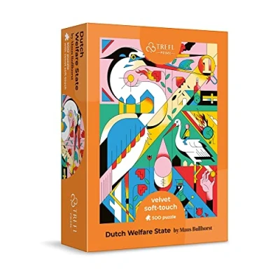Imagen de Trefl Gráficos únicos, póster en Juego, cartón Grueso, orgánico, para Adultos y niños a Partir de 10 años Rompecabezas, Estado Holandés del Bienestar Puzzle, Color 37420 500 Elementos