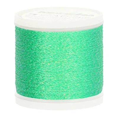 Imagen de Madeira 9842 305 Metallic Nylon/Polyester Embroidery Thread, 40wt/220 yd, Pale Green