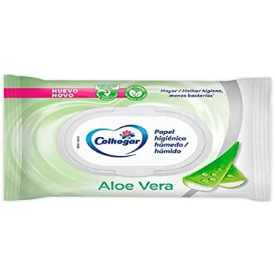 Imagen de PAPEL HIGIÉNICO HUMEDO ALOE VERA COLHOGAR 42UD