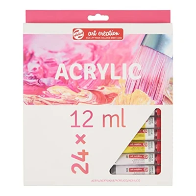 Imagen de Talens Art Creation Estuche de iniciación acrílico, 24 colores (tubos 12 ml) Pintura para adultos