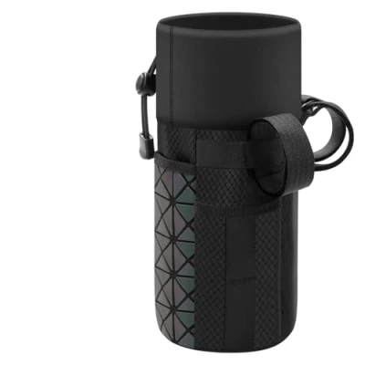 Imagen de AiQInu Soporte Botella Bicicleta, Portabidon Bicicleta Sin Tornillos con Bolsillo, Porta Bidones para Bici MTB, Adecuado Cochecitos, Sillas de Ruedas, Scooters