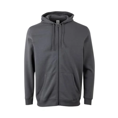 Imagen de Mukua Byron; Sudadera unisex con cremallera y capucha; color Dark Grey; talla L