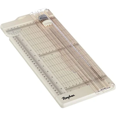 Imagen de Rayher Máquina de Corte y Plegado Papel, Blanco, 30,5 cm Schnittlänge