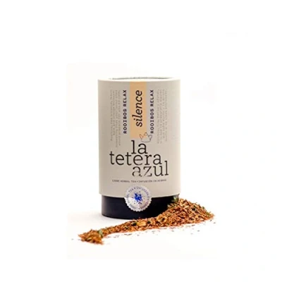 Imagen de LA TETERA AZUL Infusión De Rooibos Premium Con Tila, Melisa Y Azahar. Relajante. Relax. Bote A Granel 115 Gramos Para 46 Infusiones.