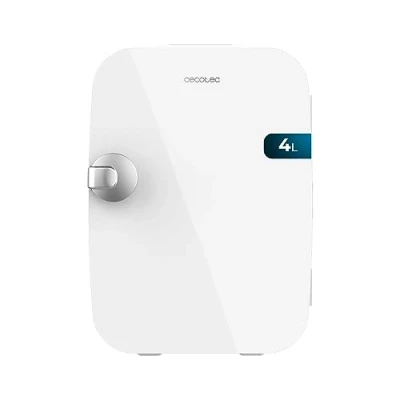 Imagen de Cecotec Mini Nevera Bolero MiniCooling Río White 4L. Funcionamiento 12V 220V, Compatible coche y caravanas, Función enfriamiento calentamiento, Rango temperatura 5 65º, Transporte fácil