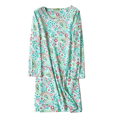 Imagen de DSJJ Camisones Mujer Algodon Manga Larga Camisón Vestidos Talla Grand (Vert,S)