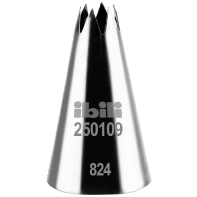 Imagen de Ibili Boquilla Estrella Abierta 9 MM, Stainless Steel, 6x3x3 cm