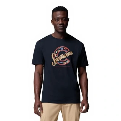 Imagen de Columbia Rapid RIDGE Graphic TEE Camiseta estampada, Hombre, Talla: Large, Black