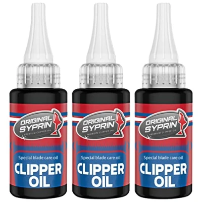 Imagen de aceite original de Syprin para cortadoras pelo, cortadora recortador afeitar, cabeza herramientas peluquería 3x