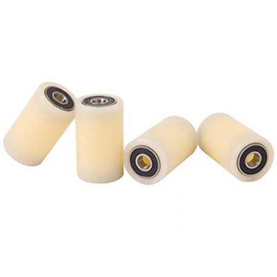 Imagen de 4 rodillos de nylon 30 mm diámetro 50 ancho 8 rodamiento mecanizado precisamente en la UE (30 8)