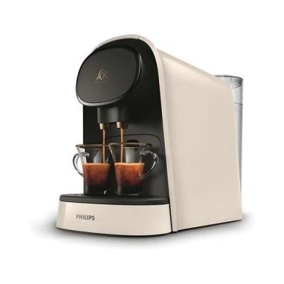 Imagen de Philips L&#039;Or Barista Original Cafetera Espresso de Cápsulas, 19 Bares Presión, para cápsula Simple y Doble, Doble salida 1 o 2 Tazas, Inlcuye kit Degustación, Blanco (LM8012/00)