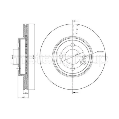 Imagen de Disco de freno METELLI 23 0940C