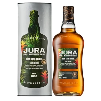 Imagen de Jura Single Malt Scotch Whisky RUM CASK FINISH 40% Vol. 0,7l in Giftbox