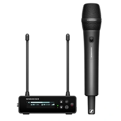 Imagen de Sennheiser EW DP 835 Set (Q1 6) Sistema de micrófono inalámbrico UHF Digital portátil con transmisor SKM 5 y módulo dinámico cardioide MMD Negro (700030)
