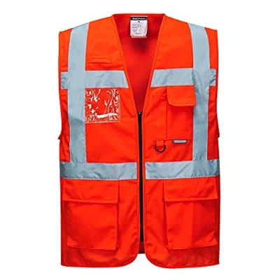 Imagen de Portwest Chaleco Executive Berlin, Tamaño: L, Color: Rojo, S476RERL