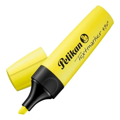 Imagen de Pelikan Premium Textmarker Rotuladores fluorescentes, práctico paquete 1 pieza, amarillo, set escolar, oficinas 814140