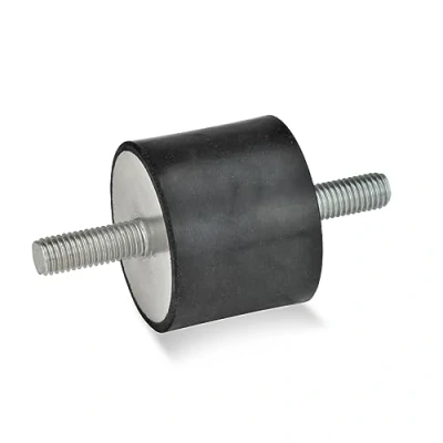 Imagen de ganter Norma Elementos Bisagra búfer GN 351 con 2 tornillos Caucho Natural, negro, 10 M4 SS 55