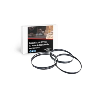 Imagen de SMI Juego de 3 hojas sierra cinta para madera 1712 x 6 0,65 mm, dientes, Metabo BAS 260 Swift y Elektra Beckum 250 G