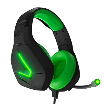 Imagen de Orzly Auriculares Gaming Compatible con PS5, PS4, PC, Xbox, Nintendo Switch, microfono, Sonido Premiun RGB Luz LED, cancelación de Ruido Hornet RXH 20 Sagano Edicion
