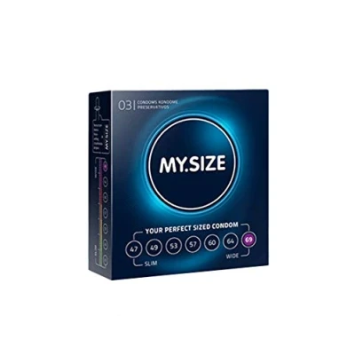 Imagen de MY.SIZE Condones, 69 Mm, color Transparente, 3 Unidad