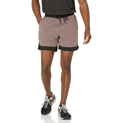 Imagen de Amazon Essentials Pantalón Corto Tejido Elástico Activo Hombre, Gris Topo, 6XL Grande