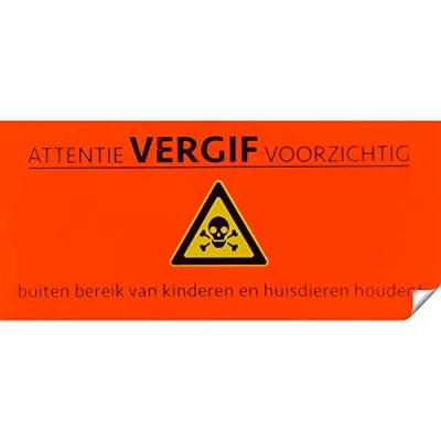 Imagen de Hofman Pegatina &amp; quot; Veneno One Size Naranja