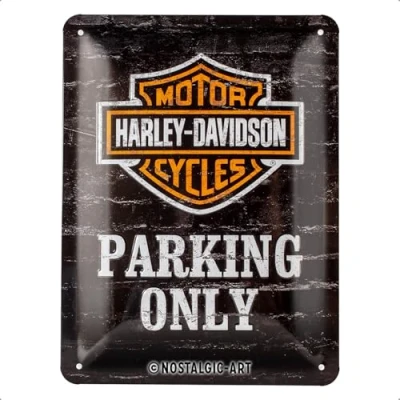 Imagen de Harley Davidson Señal de aparcamiento lata solamente, 15 x 20 cm