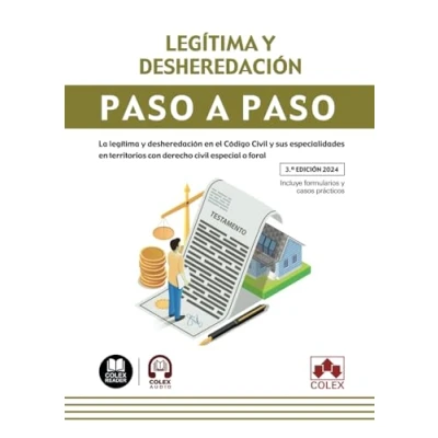 Imagen de legítima y desheredación. paso a (3.ª edición 2024): La desheredación en el Código civil sus especialidades territorios con derecho especial o foral