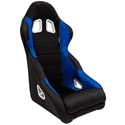 Imagen de AUTO STYLE Asiento Deportivo &#039;K5&#039; Negro/Azul Respaldo Fijo incl. Correderas
