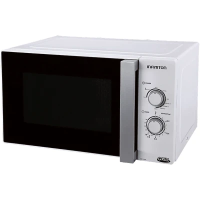 Imagen de Microondas con grill Infiniton MW 1025M, 900 W, 9 niveles, Función descongelación, 25 l, Blanco