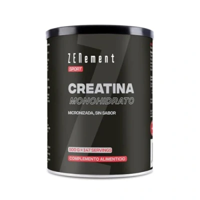 Imagen de creatina monohidratada en polvo 500 g calidad micronizada óptimamente dosificada pura sin aditivos creatine monohydrate 100% vegana para 147 dias