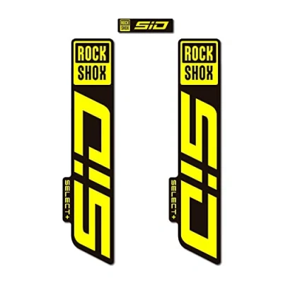 Imagen de STAR SAM Pegatinas Compatibles con horquilla bici Rock Shox Sid Select + 2020 Amarillo 1 CMT