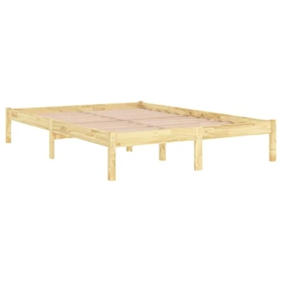 Imagen de vidaXL Estructura de Cama Dormitorio Habitación Muebles Mobiliario Cuarto Descanso Robusta Duradera 140x200 cm Madera Pino Maciza