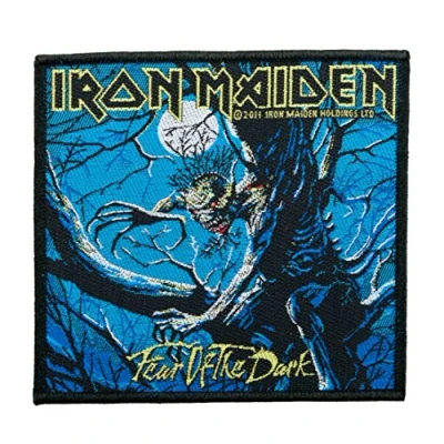 Imagen de Parche De Iron Maiden Fear of the Dark Patch tejida &amp; licencia oficial.