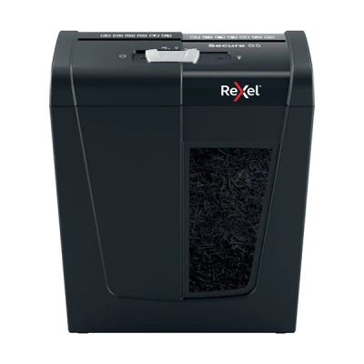 Imagen de Rexel Secure S5 Destructora de Papel en Tiras, 6 5 (70 80 grs.) Hojas, P2, Papelera Extraíble 10 L, Silenciosa y Compacta, 2020121