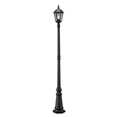 Imagen de Konstsmide Firenze 7233 750 Farola (25 x 25 220 cm, 1 bombilla de 100 W, IP43, aluminio lacado), color negro mate