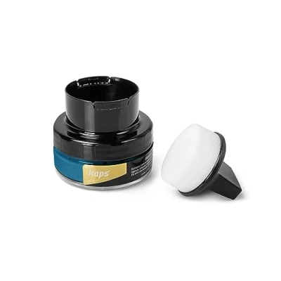 Imagen de Kaps Crema para Zapatos con Aplicador de Esponja, Cuidado Intensivo y Nutritivo del Cuero, Delicate, 70 Colores (122 eléctrico)