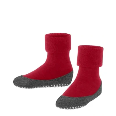 Imagen de FALKE Cosyshoe K HP lana puños en la suela 1 par, Calcetines para casa Unisex niños, Rosa (Red Pepper 8074), 29 30